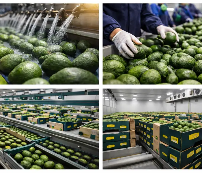 Avocado washing, grading and packaging line at our Nairobi packhouse